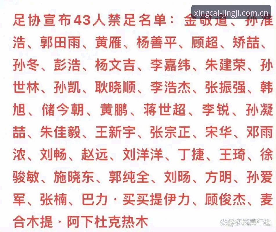 杏彩体育平台 足协第三批禁足名单深度解析:从赛事直播到行业净化,杏彩体育平台用户观赛指南